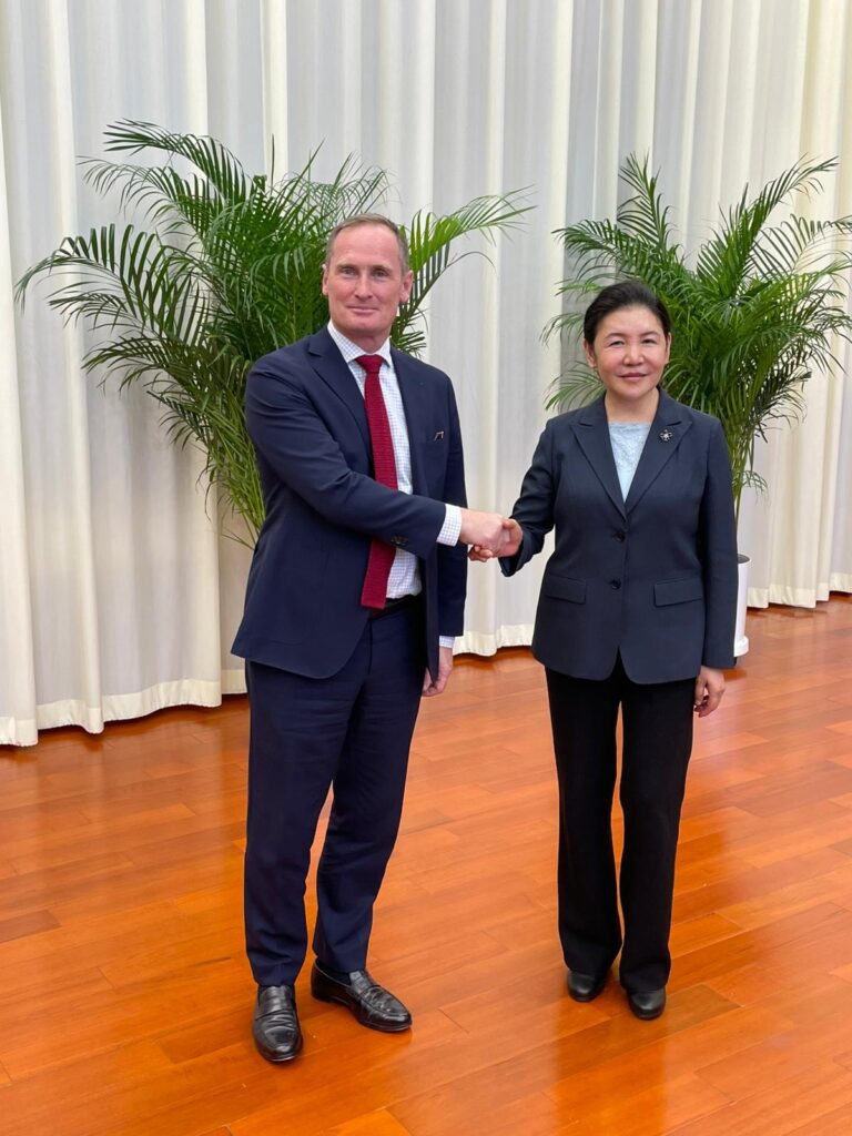 President Galliez and the Chinese Minister of Justice