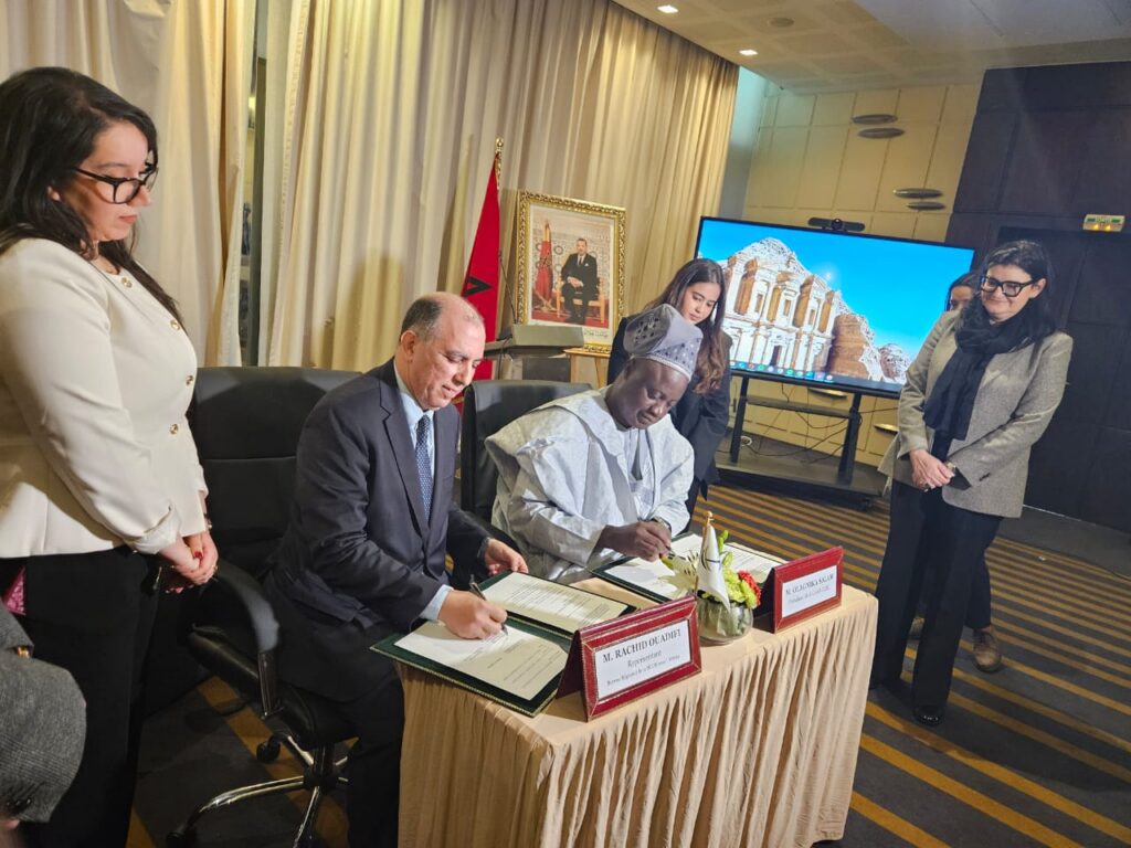 Signature of the agreement between the UINL African Affairs Commission (CAAf) and the HCCH Africa Office, in Rabat.